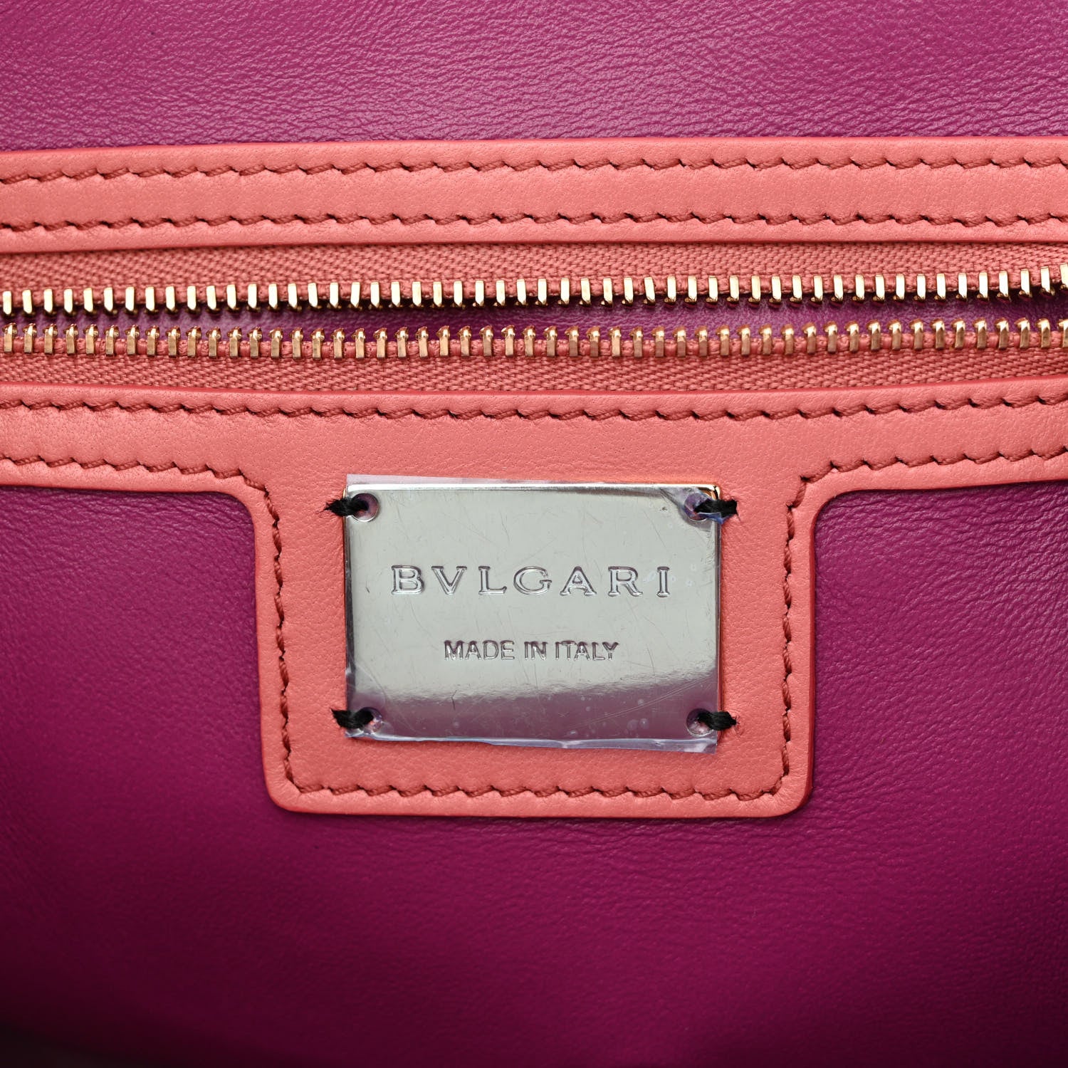 Bulgari Calfskin Quilted Serpenti Forever Backpack Pink 6 of 11