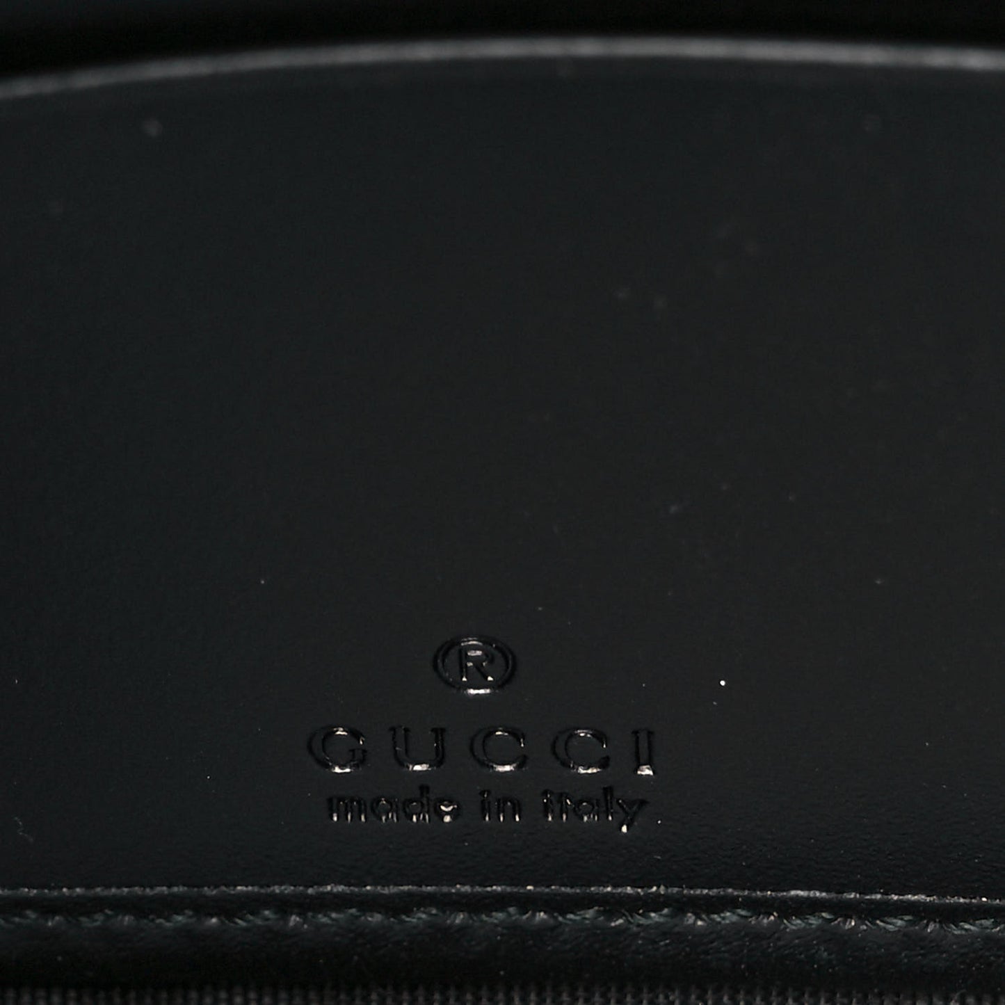 Guccissima Signature Crystal Cat Zip Around Wallet Black
