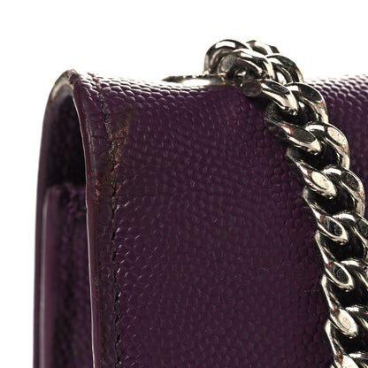 Saint Laurent Grain De Poudre Small Monogram Kate Satchel Armaranto 10 of 11