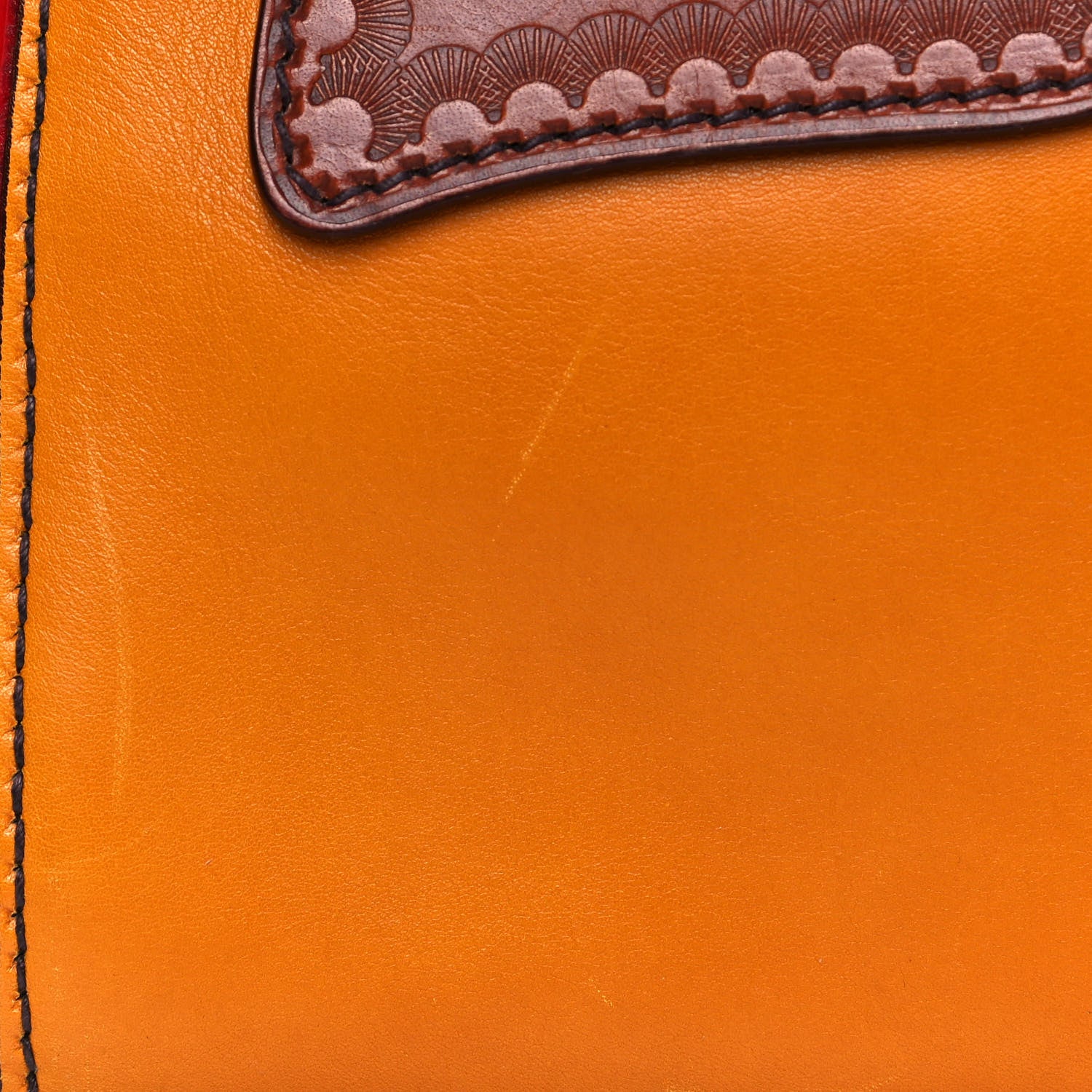 Prada Vitello Bowler Orange 16 of 19