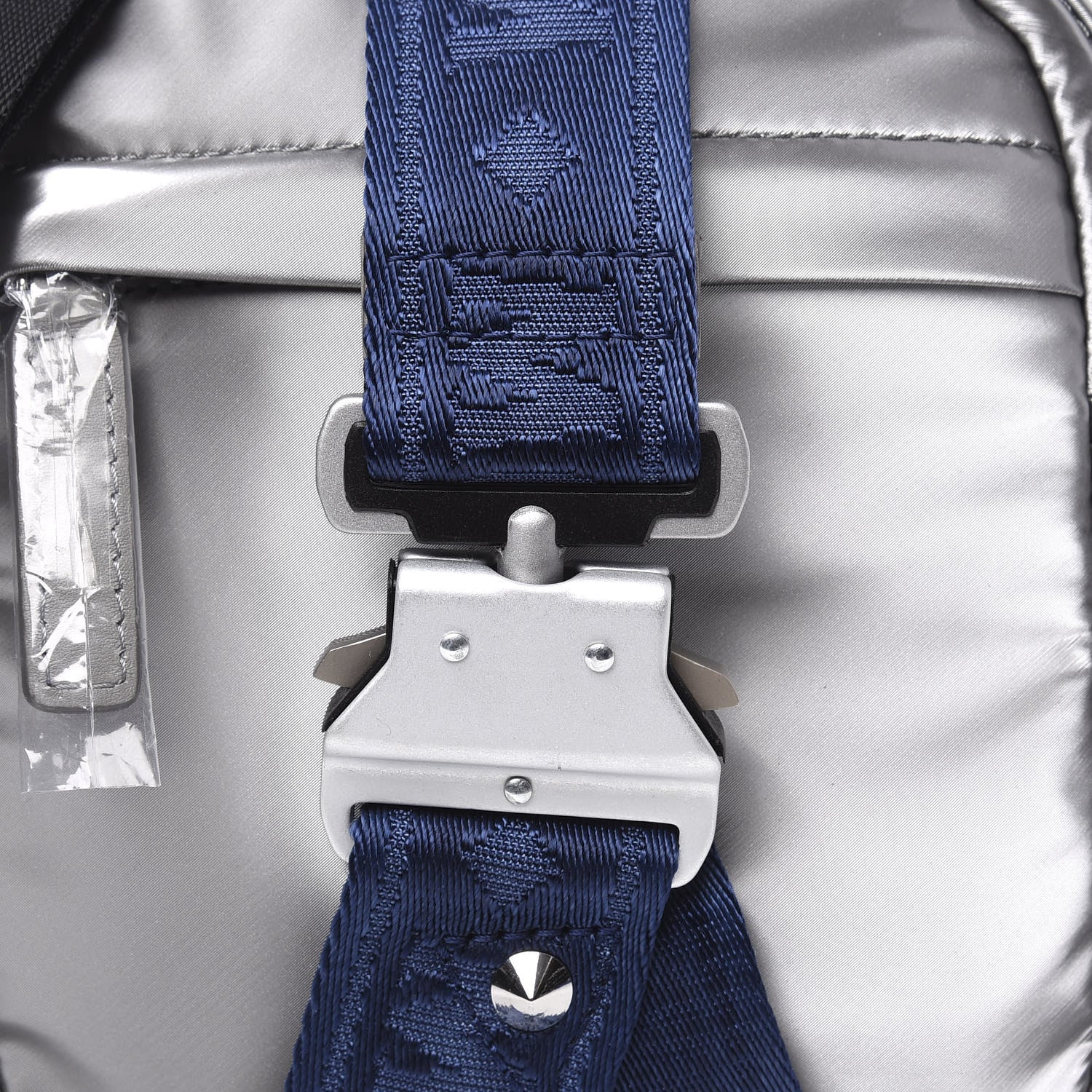 MCM Metallic Nylon Jemison Crossbody Silver 9 of 10