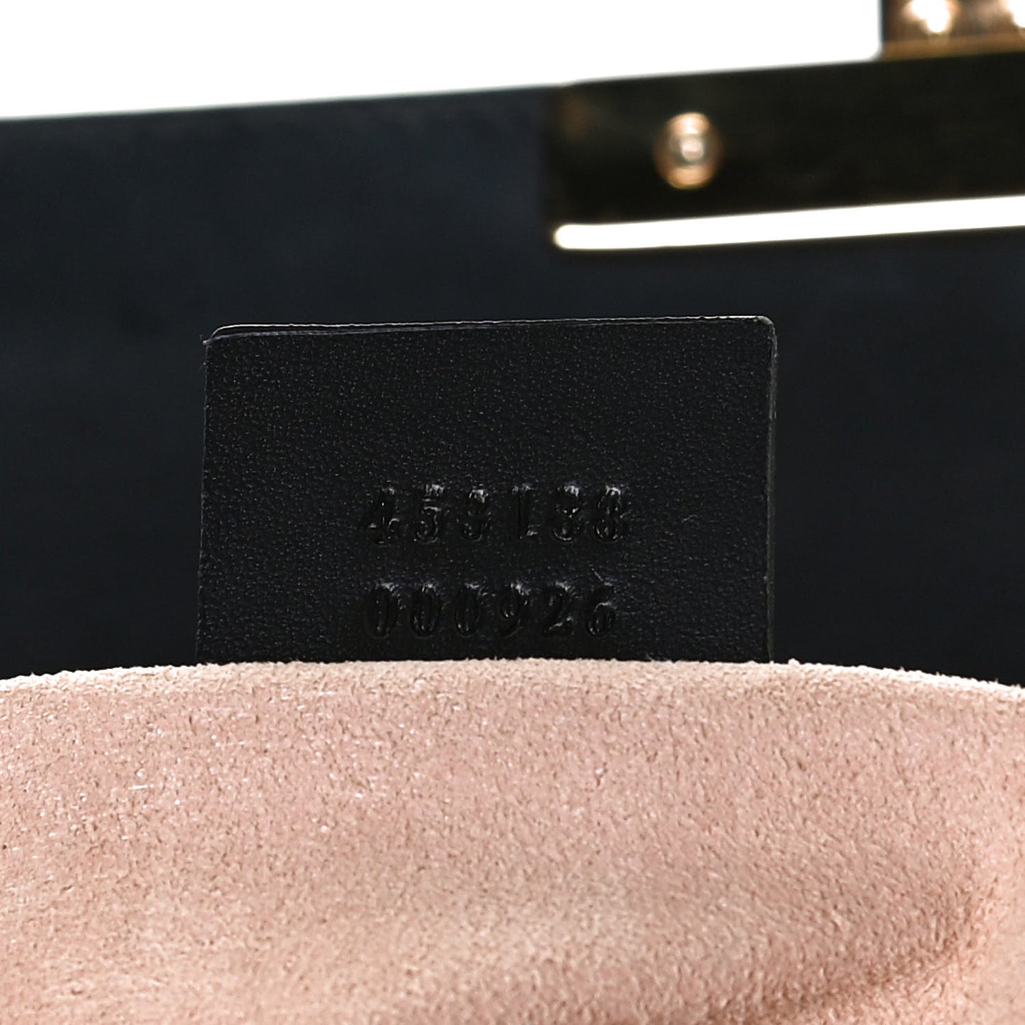 Guccissima Signature Small Padlock Top Handle Bag Black