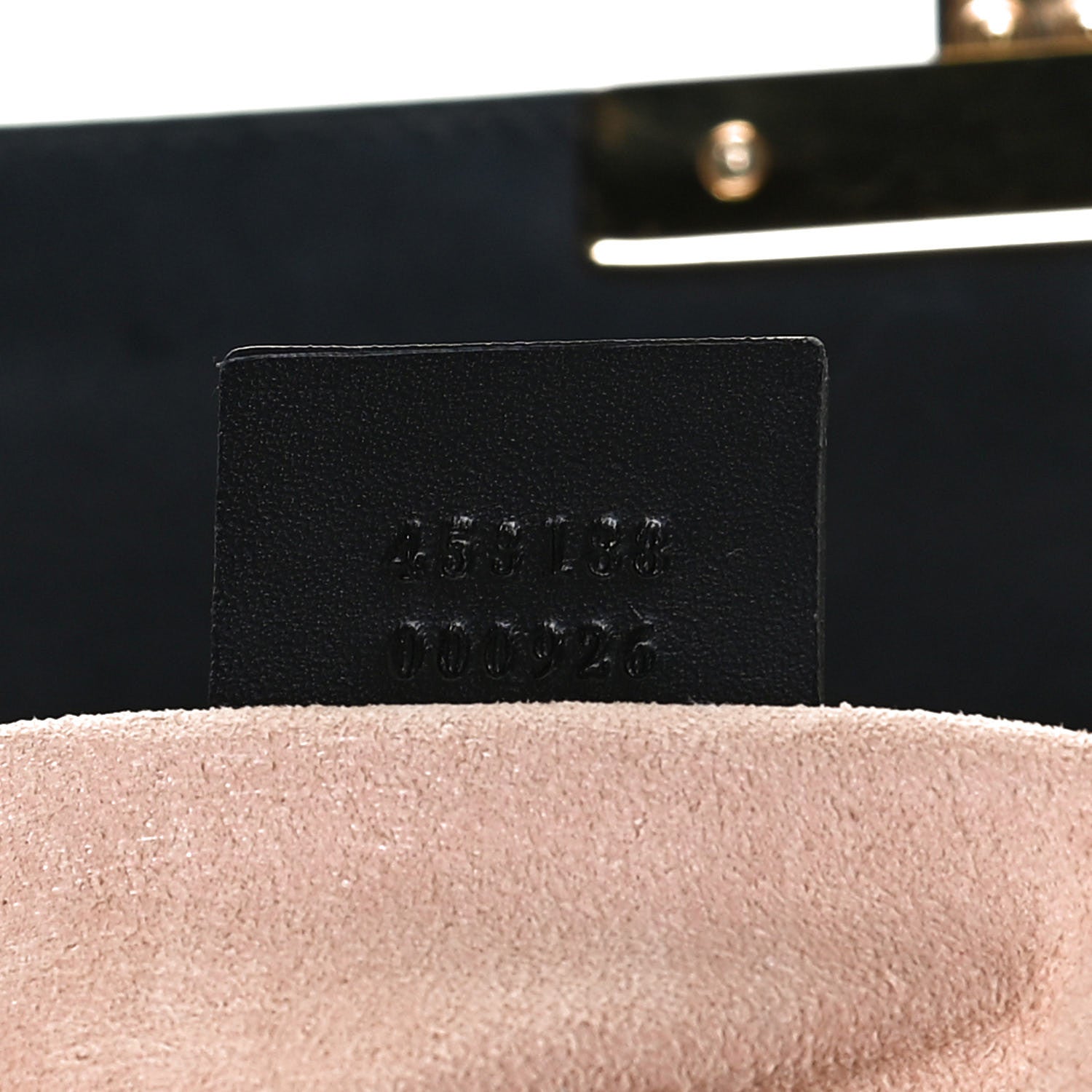 Gucci Guccissima Signature Small Padlock Top Handle Bag Black 7 of 18