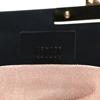 Gucci Guccissima Signature Small Padlock Top Handle Bag Black 7 of 18