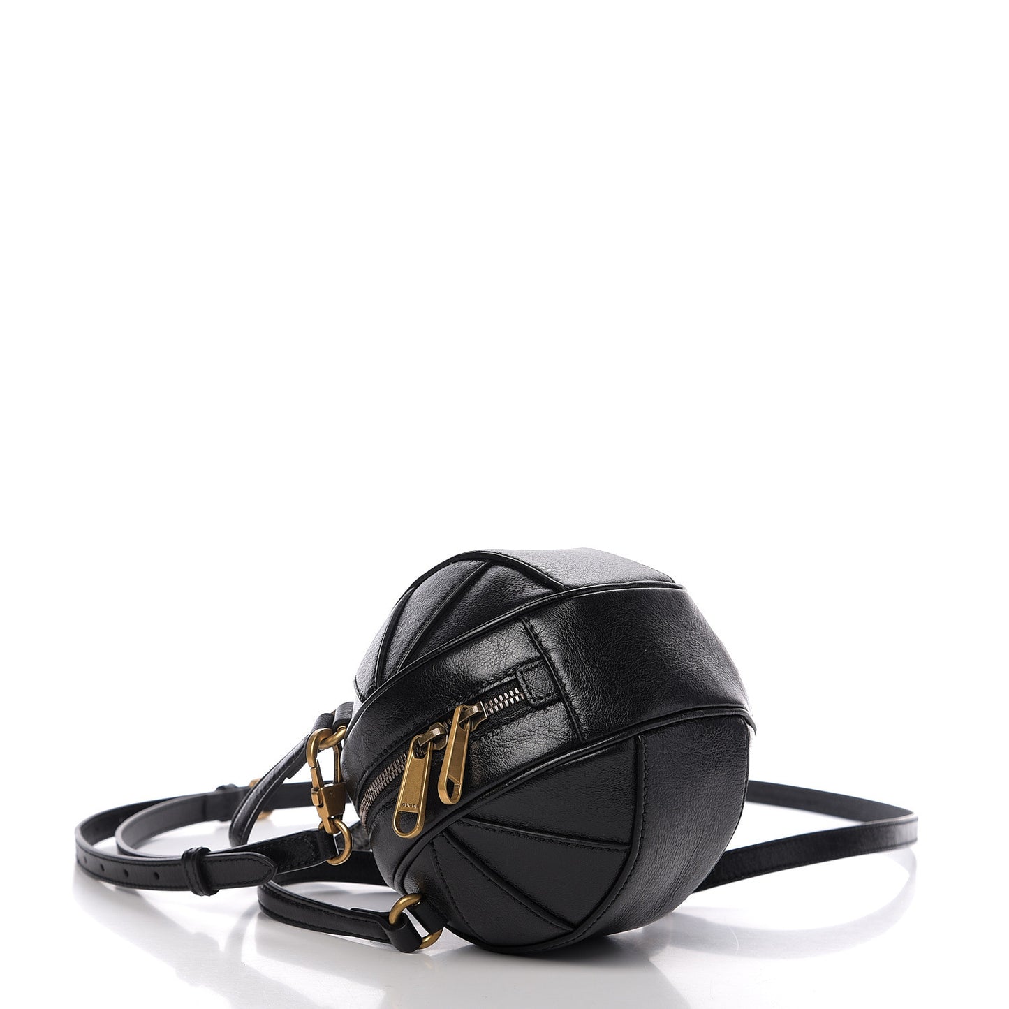 Piuma Lux Energy Mini Tifosa Basketball Shaped Shoulder Bag Black