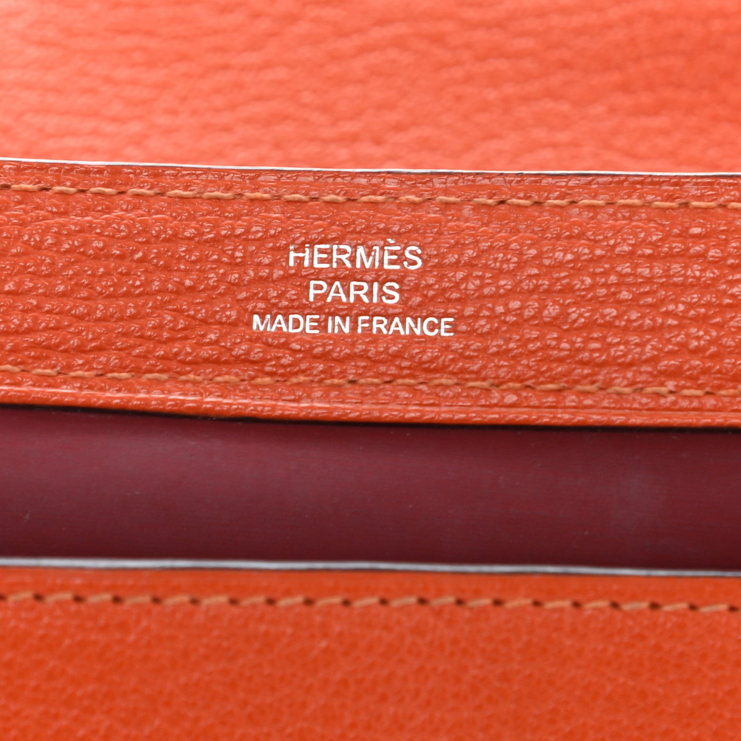 Hermes Chevre Mysore Karo GM Orange 7 of 12