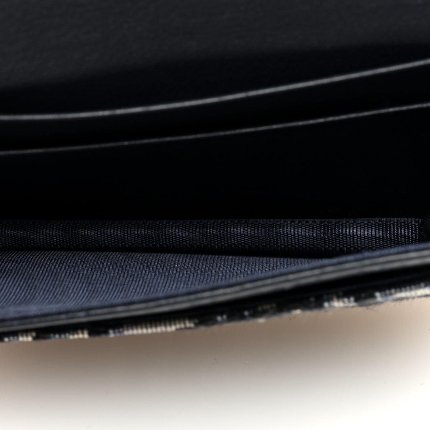 Oblique Saddle Card Holder Blue