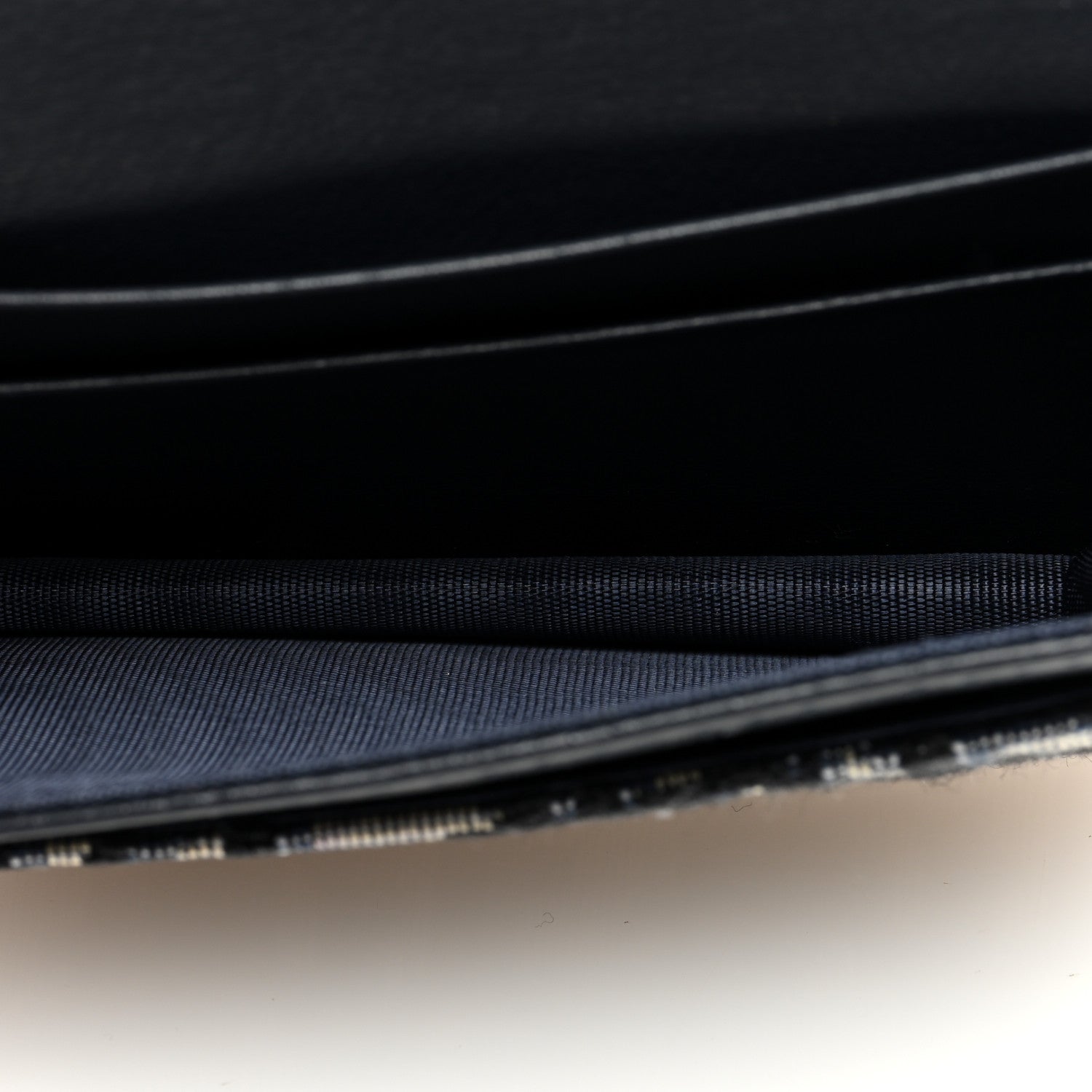 Christian Dior Oblique Saddle Card Holder Blue 5 of 7