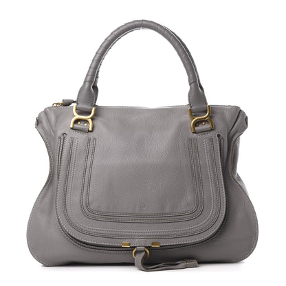 Chloe Calfskin Large Marcie Satchel Cashmere Grey 1 of 12