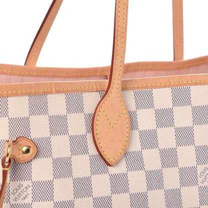 Louis Vuitton Damier Azur Neo Neverfull MM Rose Ballerine 9 of 10