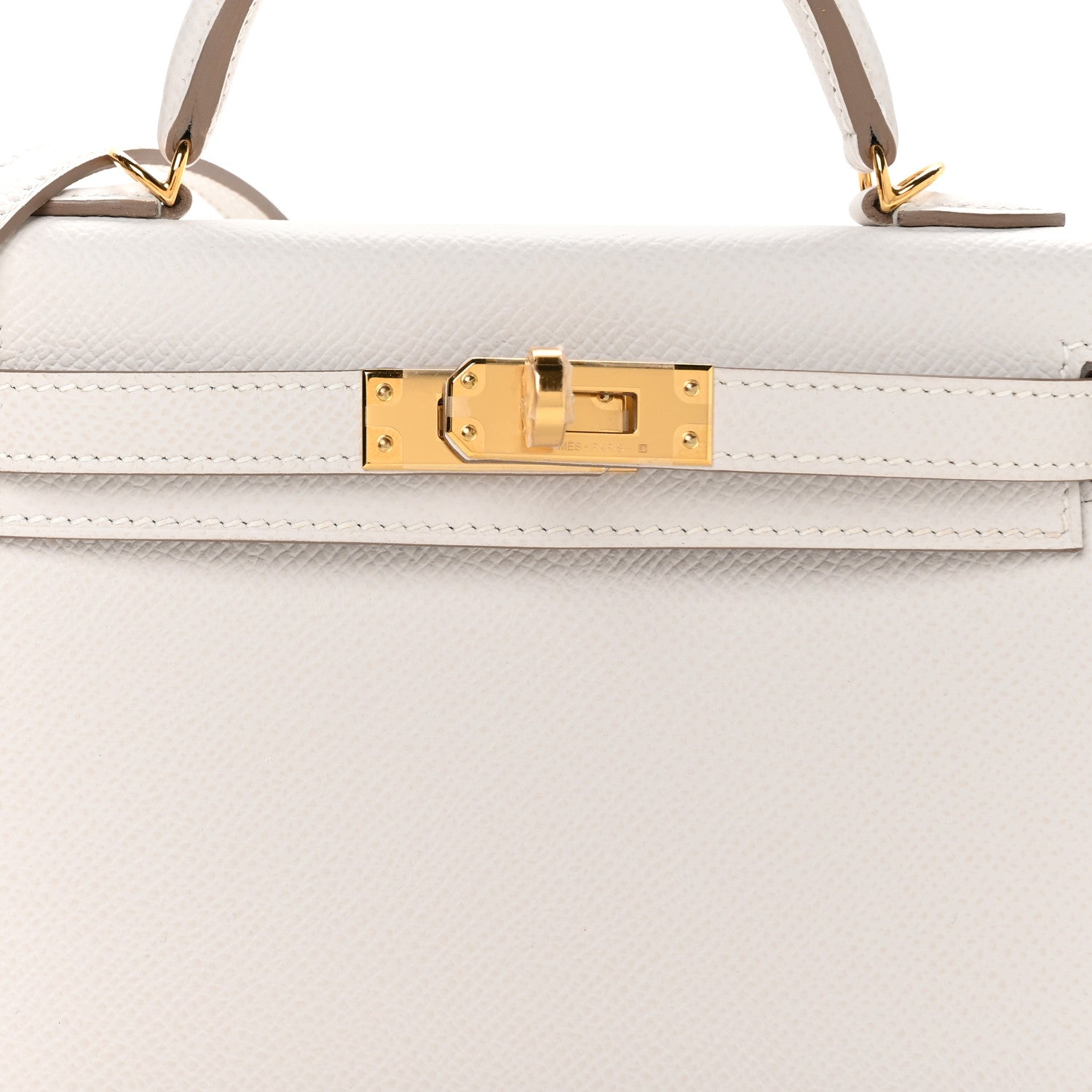 Hermes Epsom Mini Kelly Sellier 20 Gris Pale 8 of 11