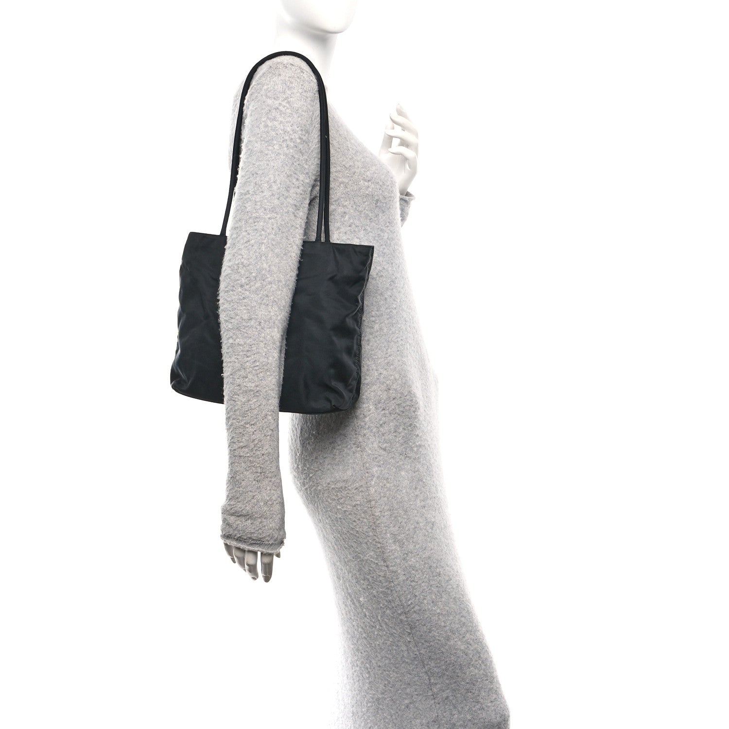 Prada Tessuto Nylon City Tote Black 3 of 19