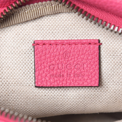 Gucci Grained Calfskin Small Logo Belt Bag Box Pink Green 6 of 11