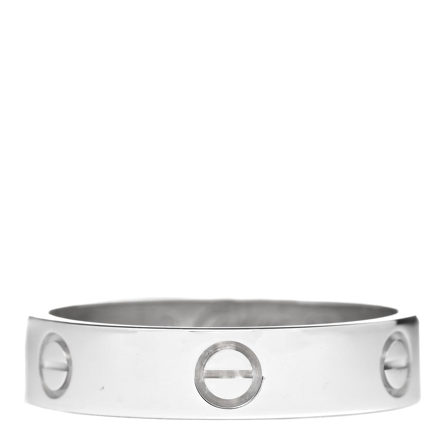 18K White Gold 5.5mm LOVE Ring 67 12