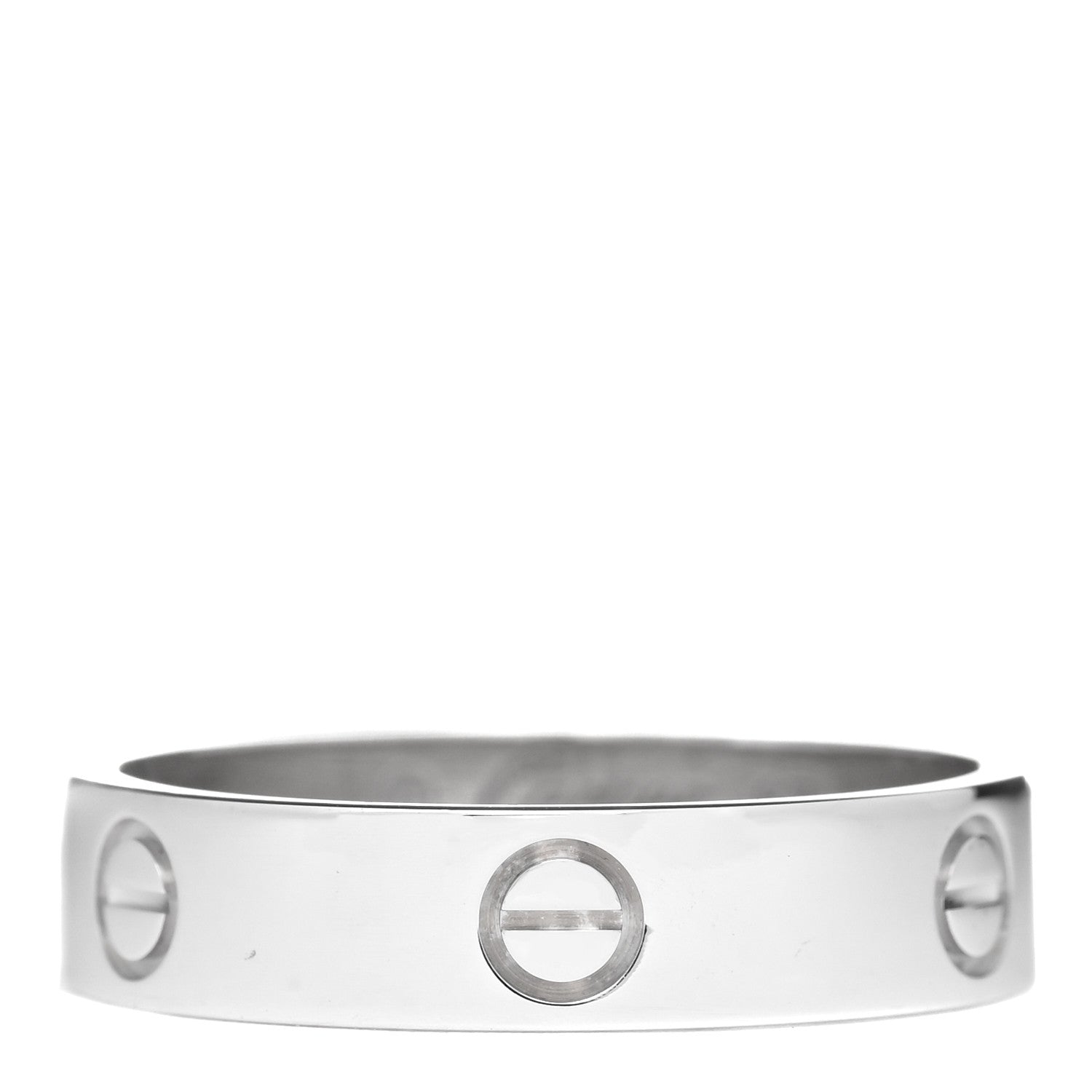 Cartier 18K White Gold 5.5mm LOVE Ring 67 12 1 of 5