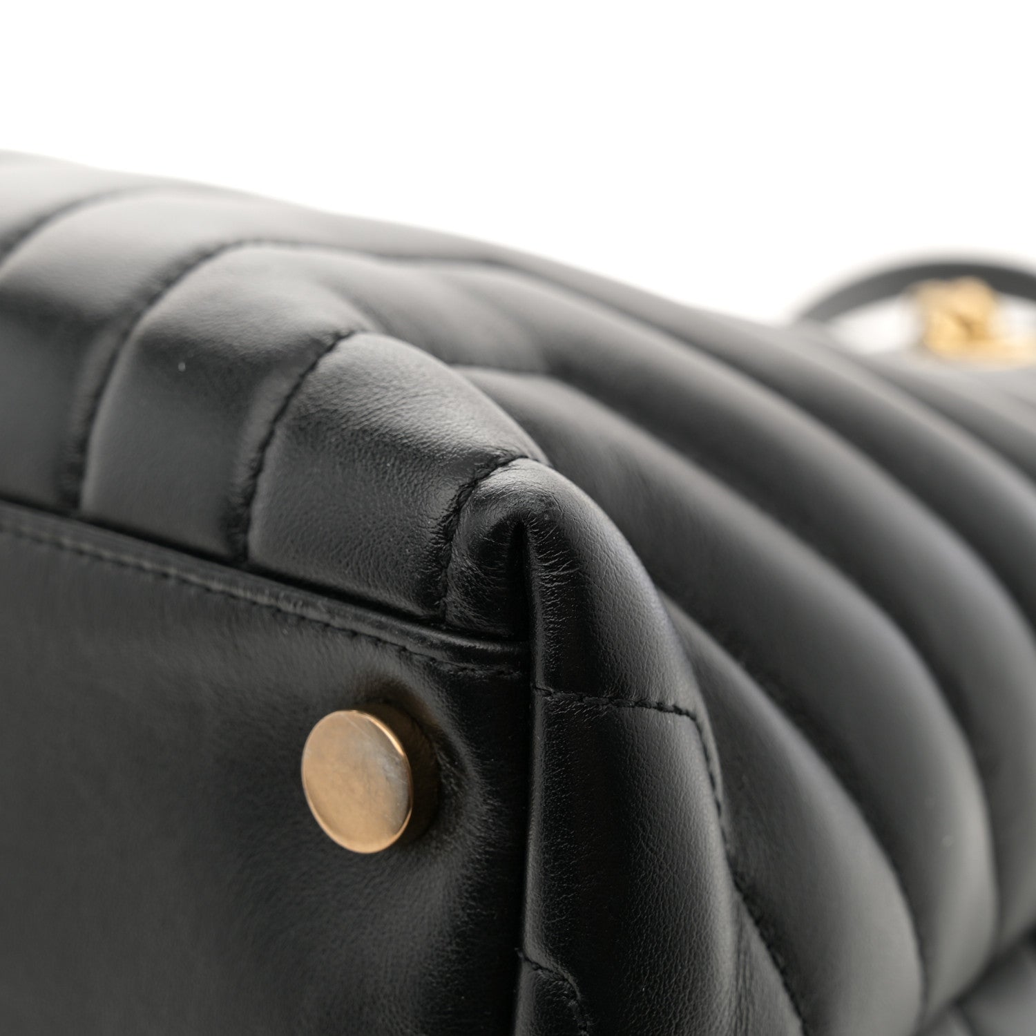 Saint Laurent Calfskin Y Quilted Monogram Large Loulou Shopper Black 11 of 11