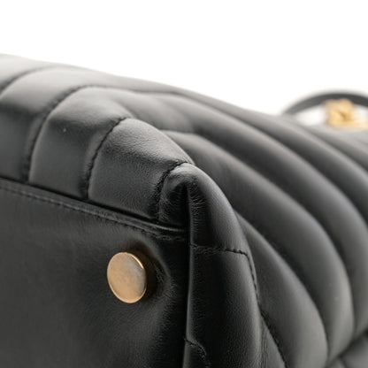 Saint Laurent Calfskin Y Quilted Monogram Large Loulou Shopper Black 11 of 11