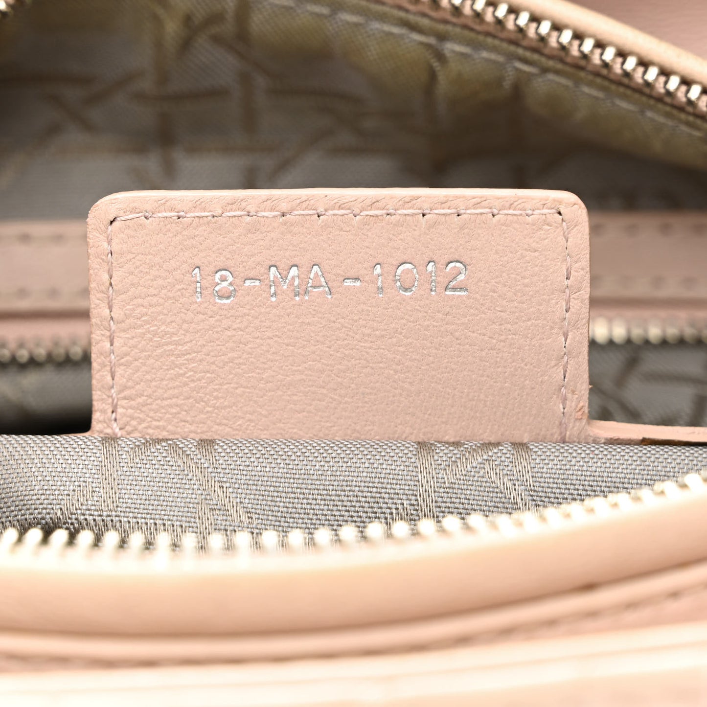 Lambskin Cannage Medium Lady Dior Light Pink