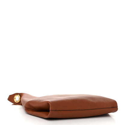 Burberry Smooth Calfskin Medium Grommet Hobo Tan 5 of 10