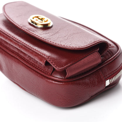 Gucci Cracked Calfskin Morpheus Belt Bag 90 36 Red 7 of 11