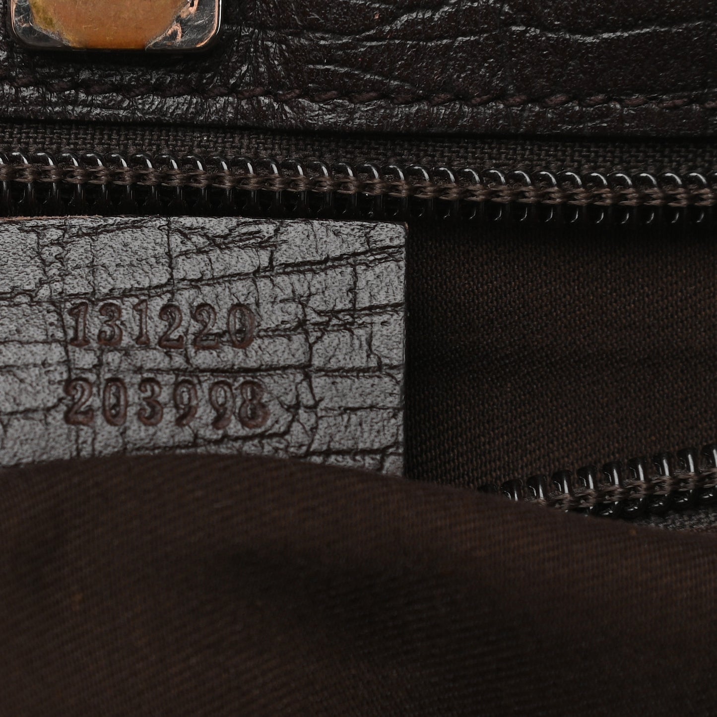 GG Plus Monogram Small Vertical Tote Dark Brown