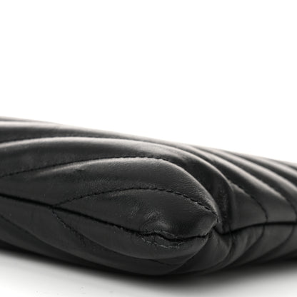 Saint Laurent Calfskin Matelasse Monogram Cassandre Tablet Pouch Black 10 of 10