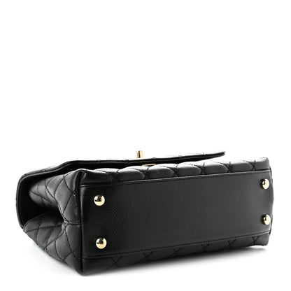 Chanel Caviar Quilted Mini Coco Handle Flap Black 4 of 10