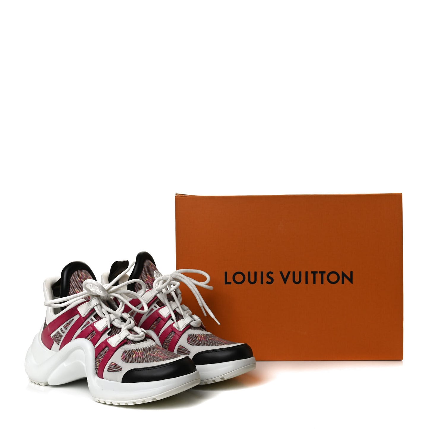Calfskin Nylon LV Pop Archlight Sneaker 38.5 Rose