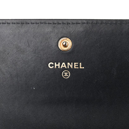 Chanel Caviar Quilted Long Boy Flap Wallet Black 6 of 8
