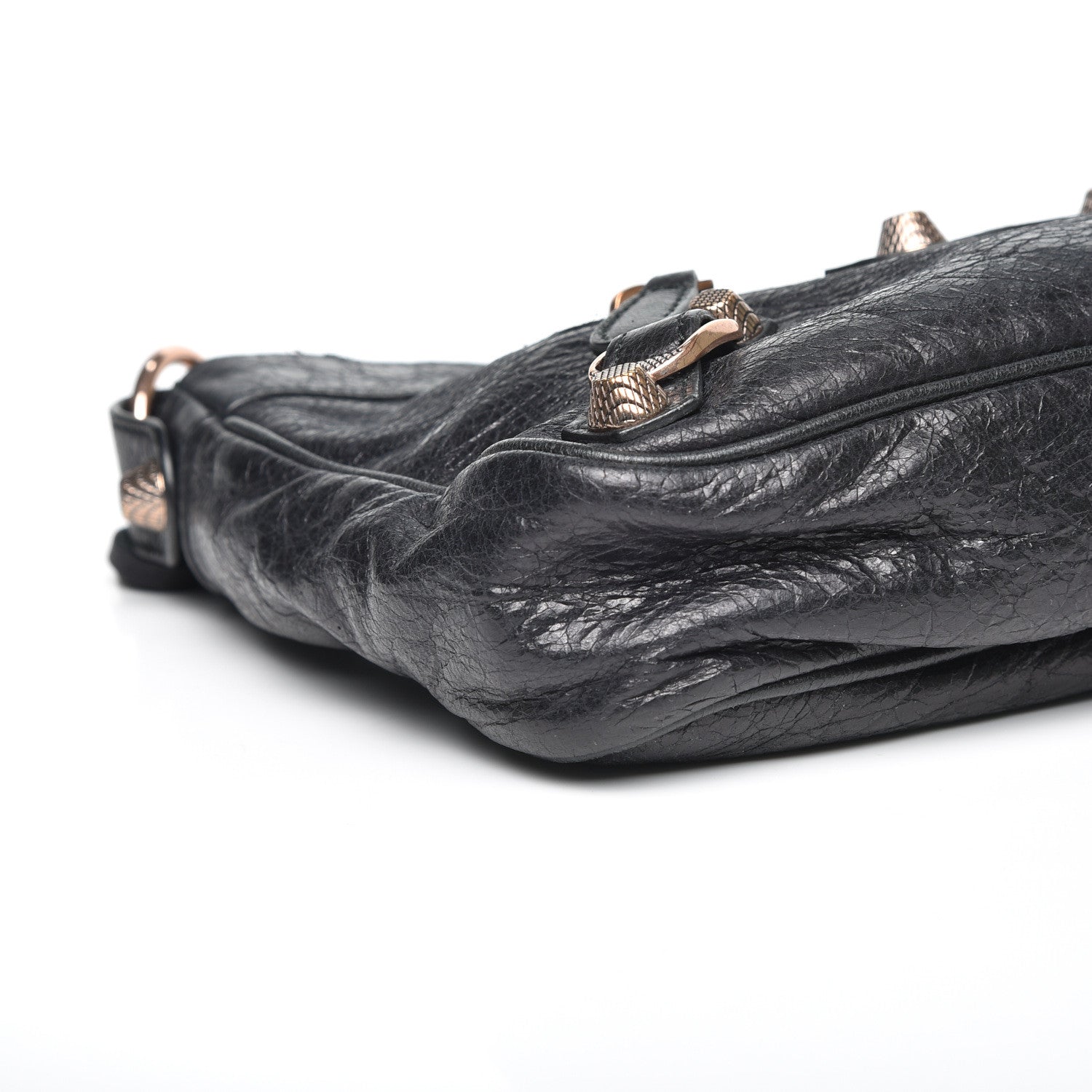 Balenciaga Agneau Giant 12 Rose Gold Hardware Hip Black 6 of 7