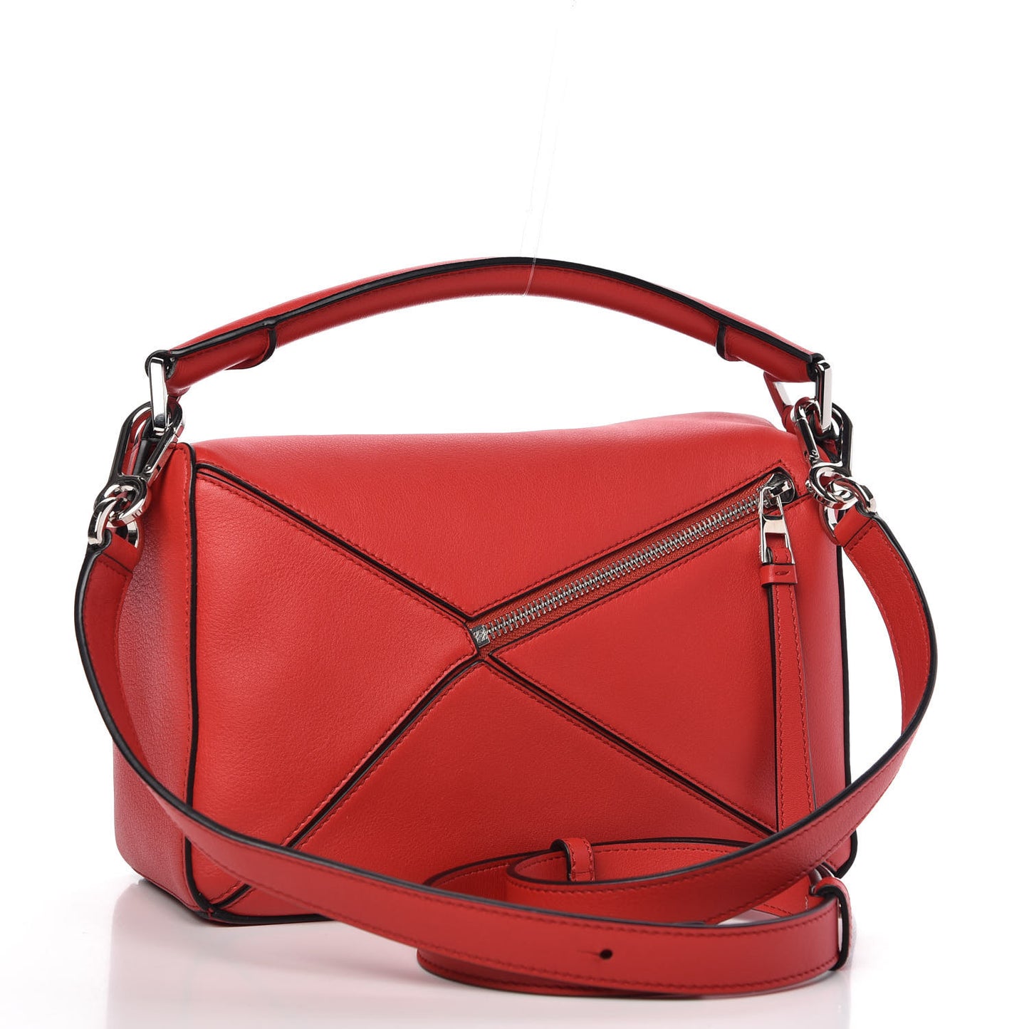 Calfskin Small Puzzle Bag Scarlet