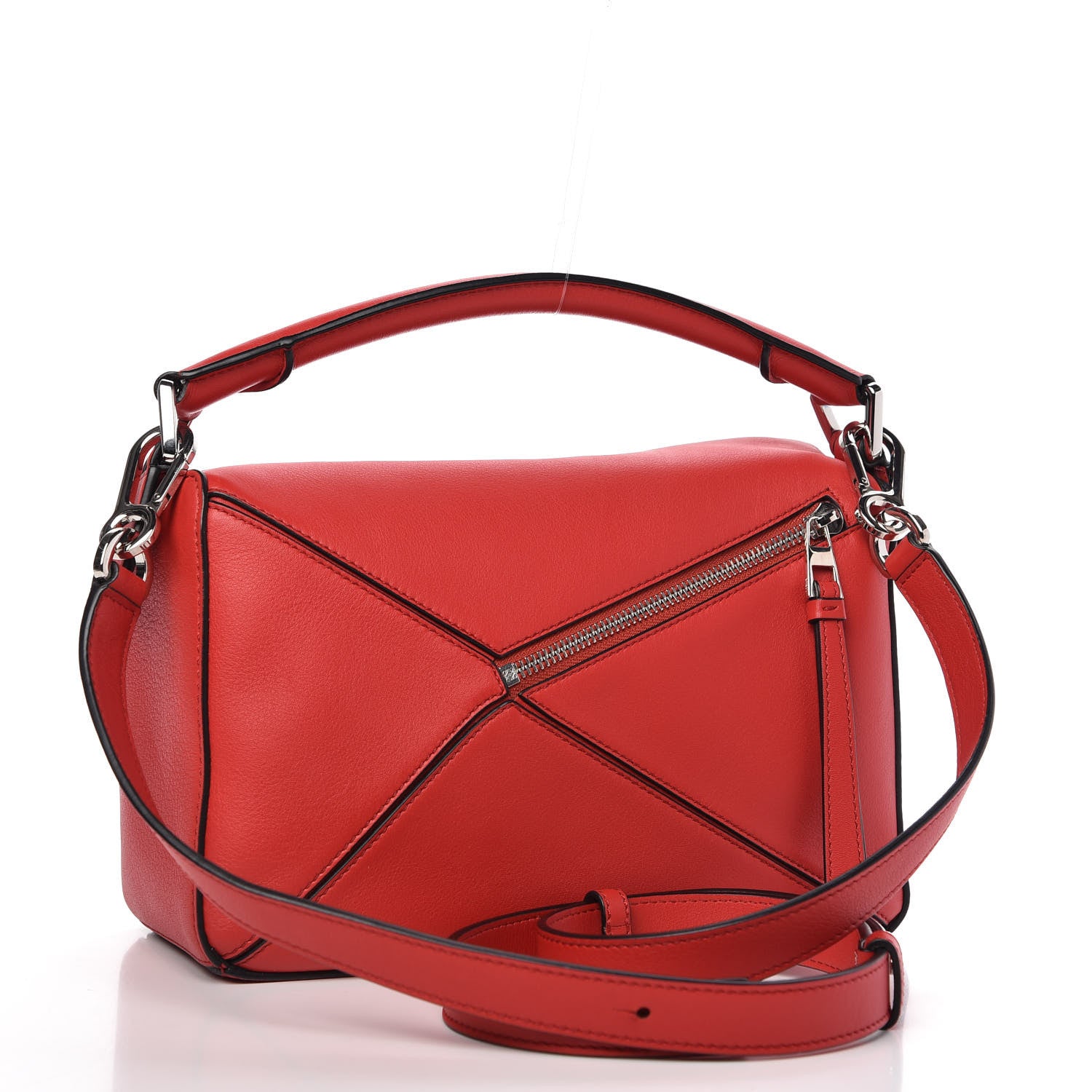 Loewe Calfskin Small Puzzle Bag Scarlet 3 of 9