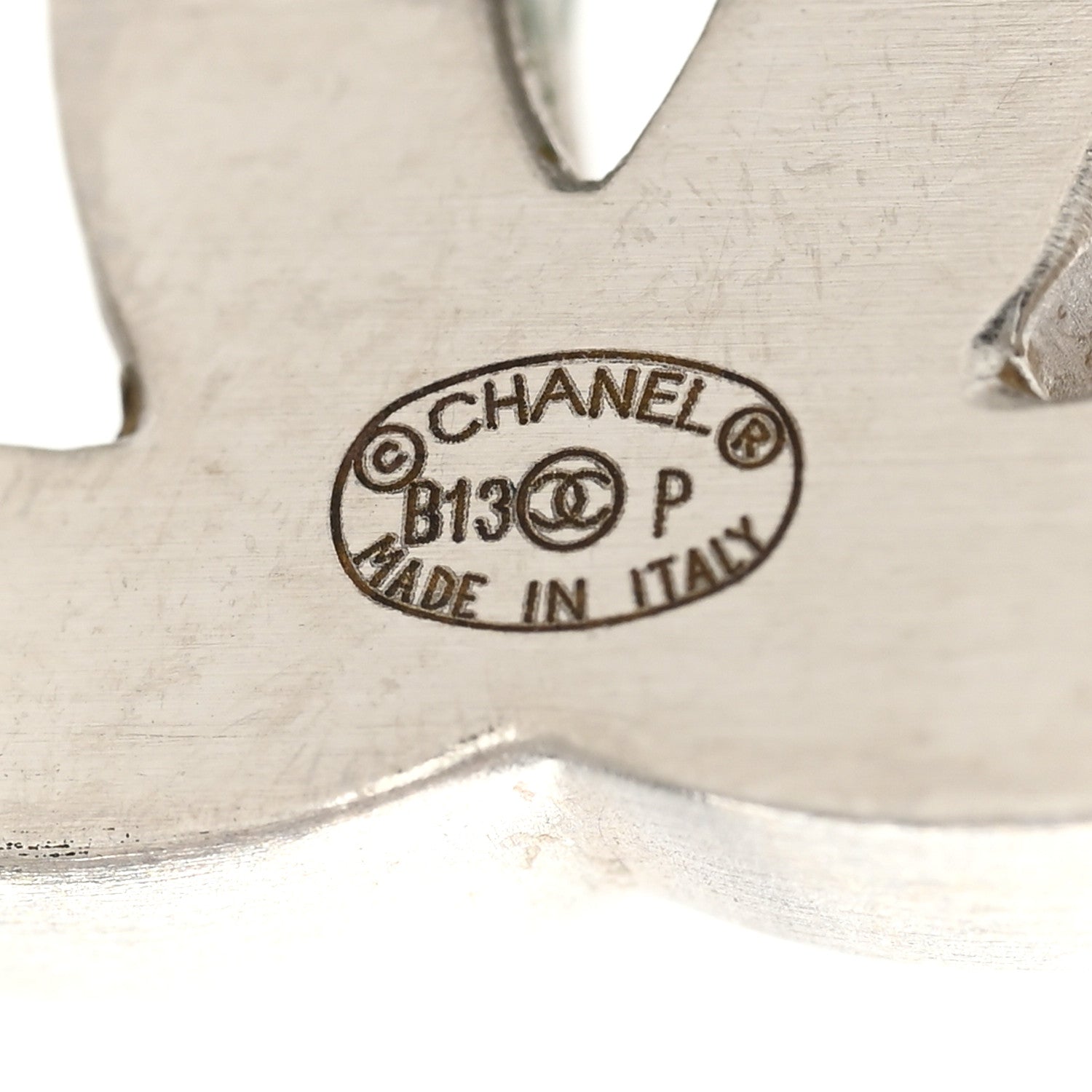 Chanel Lambskin CC Earrings Black Silver 4 of 4