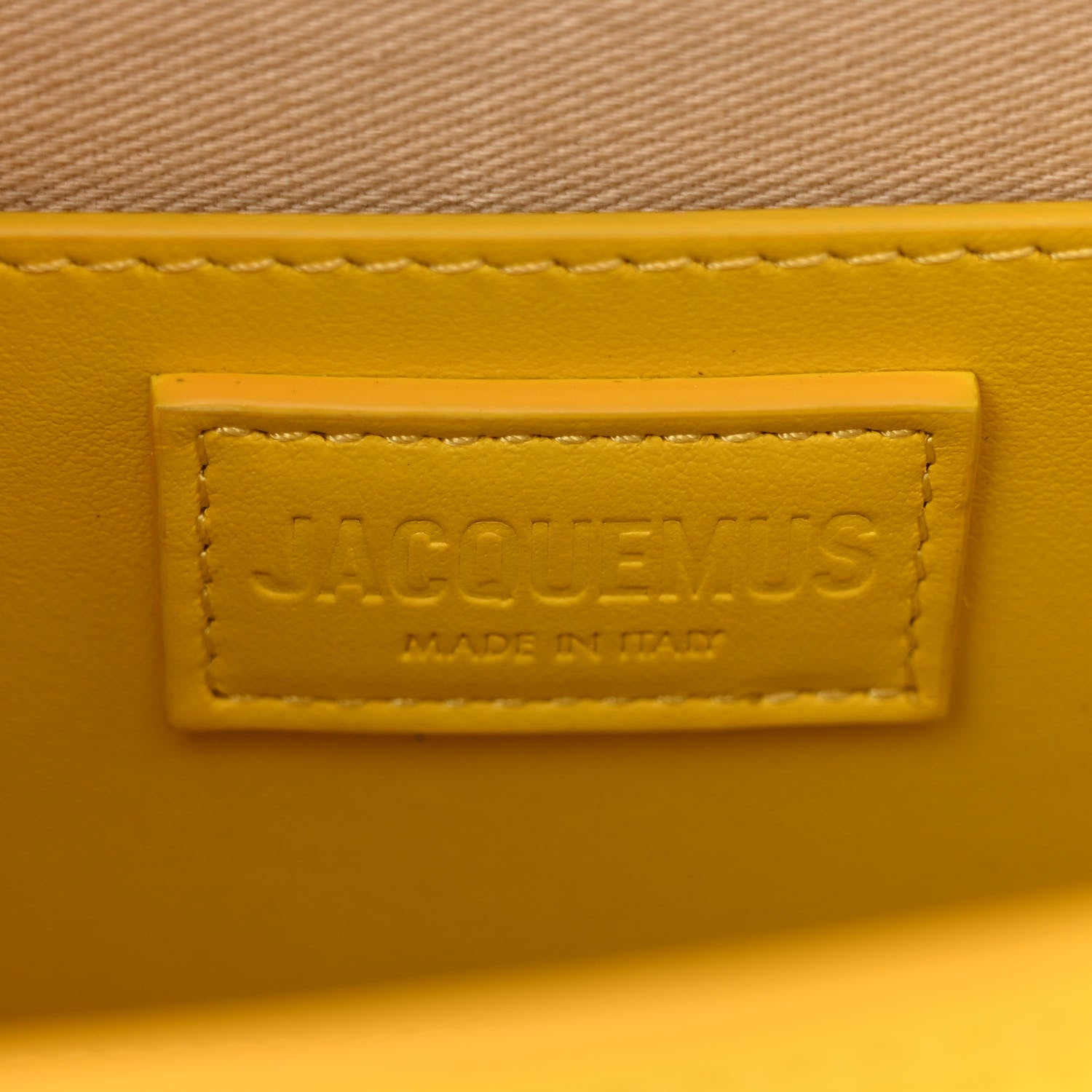 Jacquemus Smooth Calfskin Le Bambino Long Flap Yellow 6 of 12