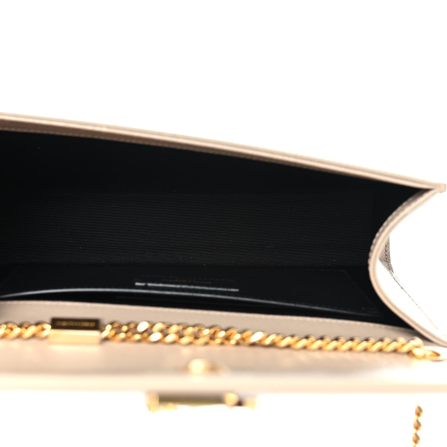 Saint Laurent Grain De Poudre Medium Monogram Kate Satchel Dark Beige 5 of 11