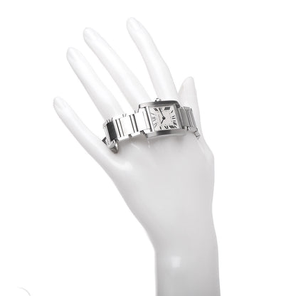 Cartier Stainless Steel 25mm Tank Francaise Quartz Watch 2 of 6