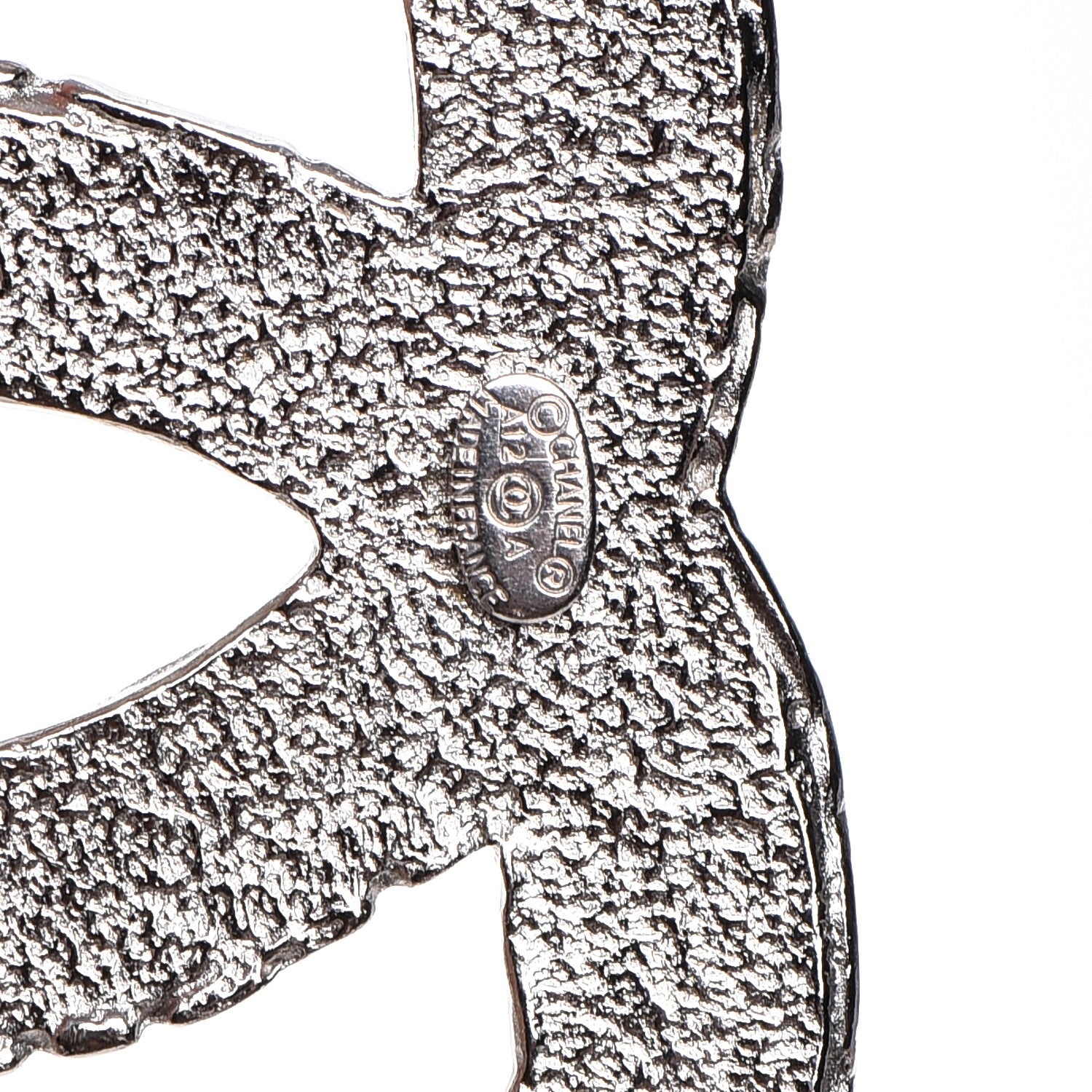 Chanel Crystal CC Brooch Silver 4 of 4