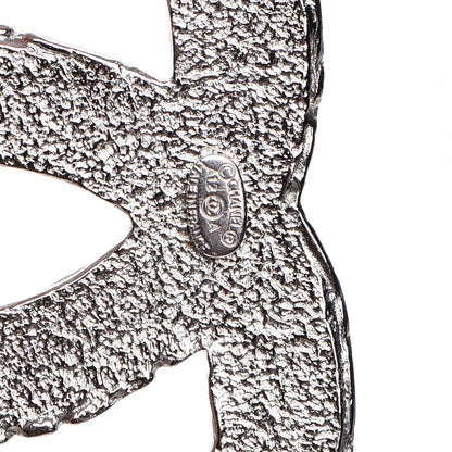 Chanel Crystal CC Brooch Silver 4 of 4