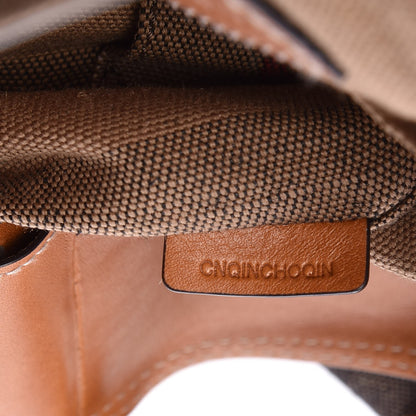 Burberry Canvas Mega Check Medium Ashby Hobo Saddle Brown 9 of 10