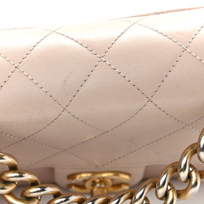 Chanel Glazed Calfskin Quilted Mini Straight Lined Flap Beige 15 of 16
