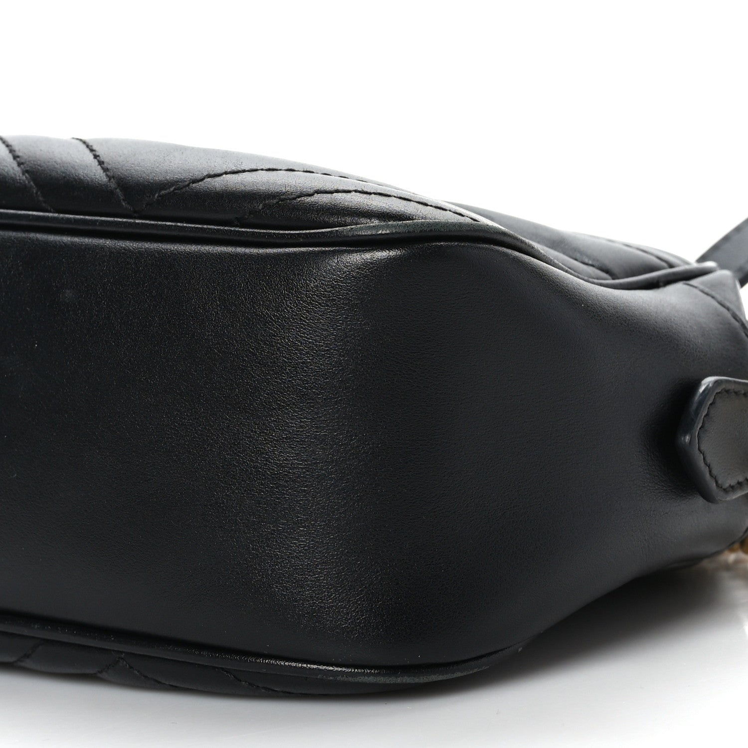 Gucci Calfskin Matelasse Small GG Marmont Chain Shoulder Bag Black 10 of 10