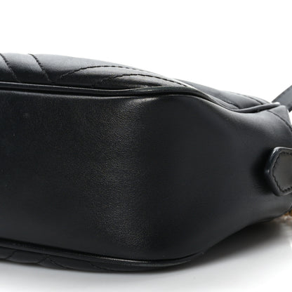 Gucci Calfskin Matelasse Small GG Marmont Chain Shoulder Bag Black 10 of 10
