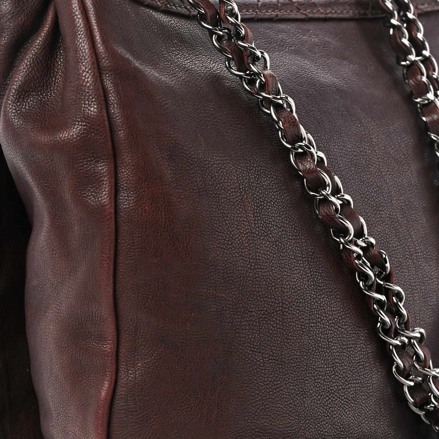 Chanel Calfskin Diamond Stitch Large Messenger Brown 12 of 12