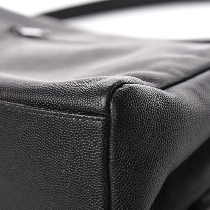 Saint Laurent Grain De Poudre Medium West Hollywood Monogram Fold-Over Black 15 of 19