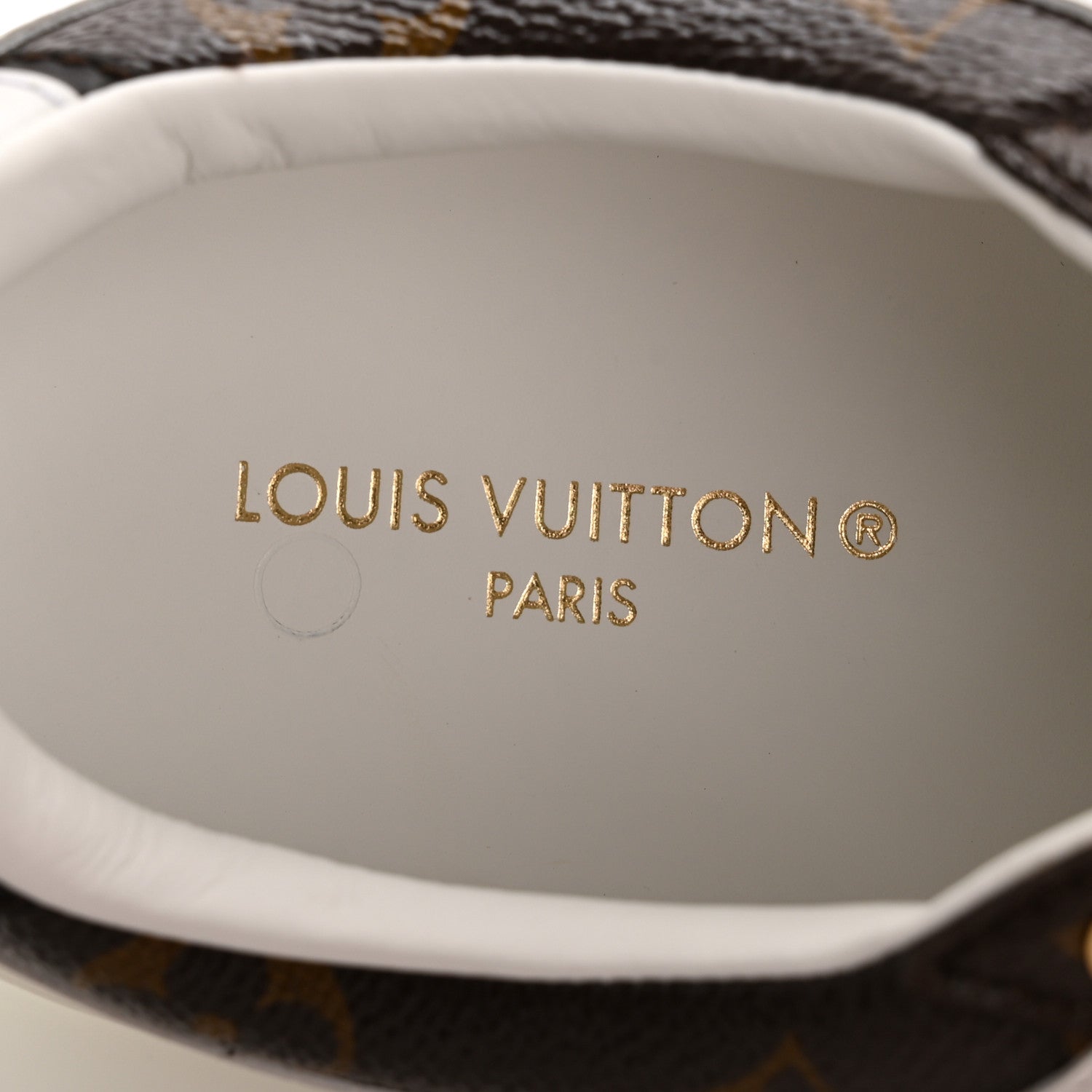 Louis Vuitton Calfskin Embossed Monogram Time Out Sneakers 39 White 8 of 9