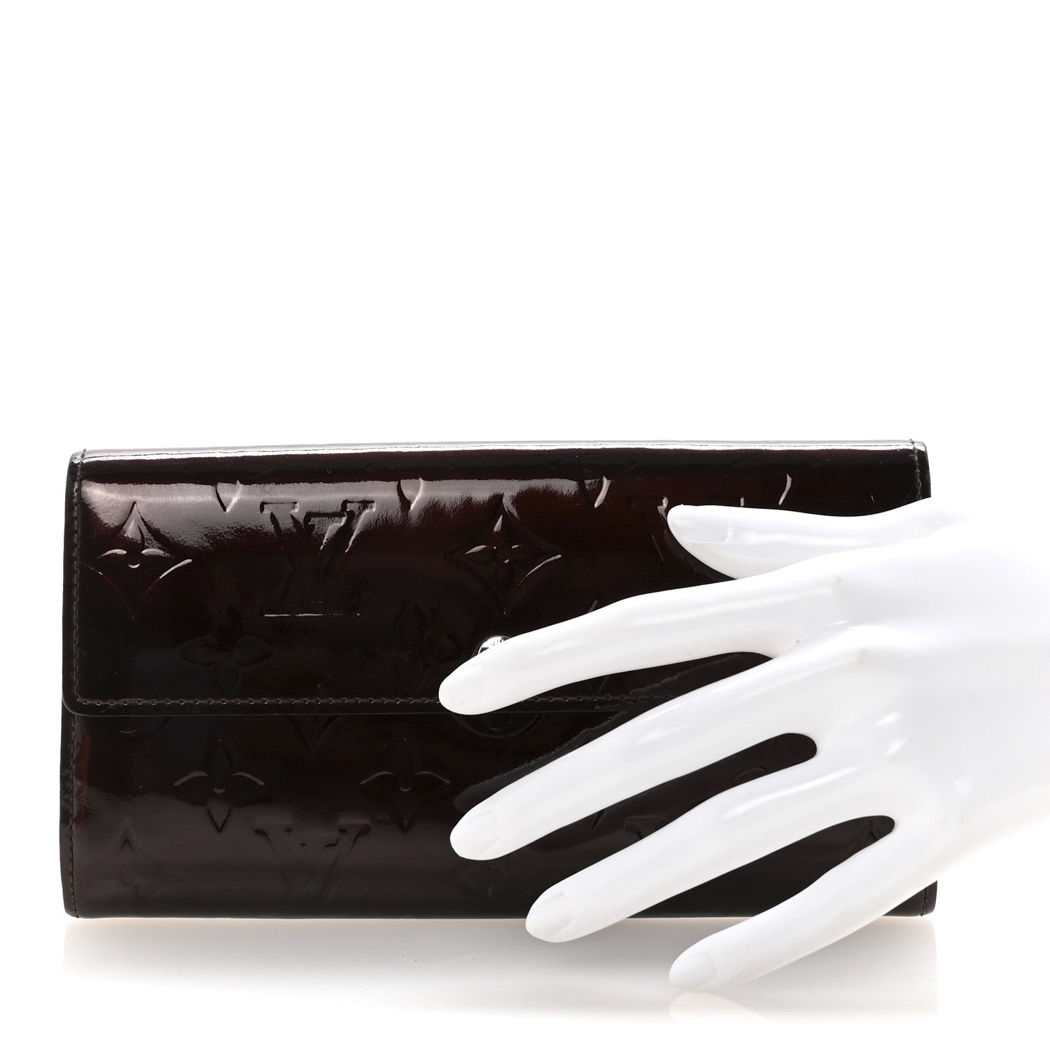 Louis Vuitton Vernis Sarah Wallet Rouge Fauviste 2 of 7