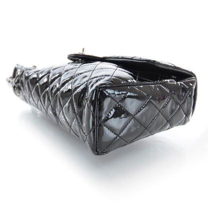 Chanel Patent Upside Down Flap Bag Black 4 of 9