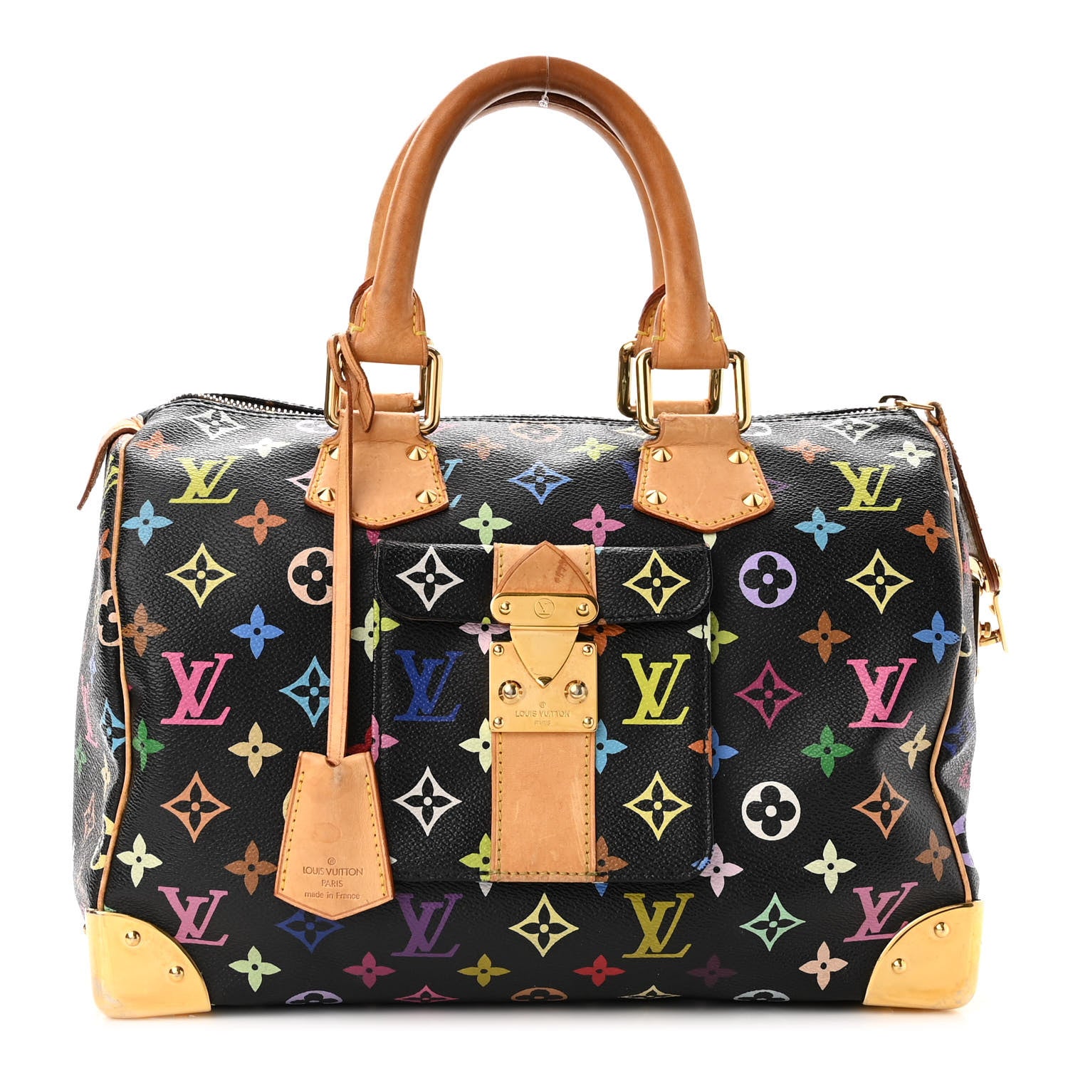 Louis Vuitton Monogram Multicolor Speedy 30 Black 1 of 19