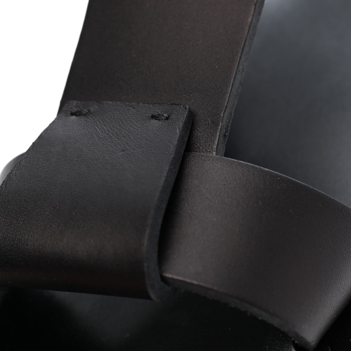 Calfskin Slip On 25mm Platform Sandals 37 Black