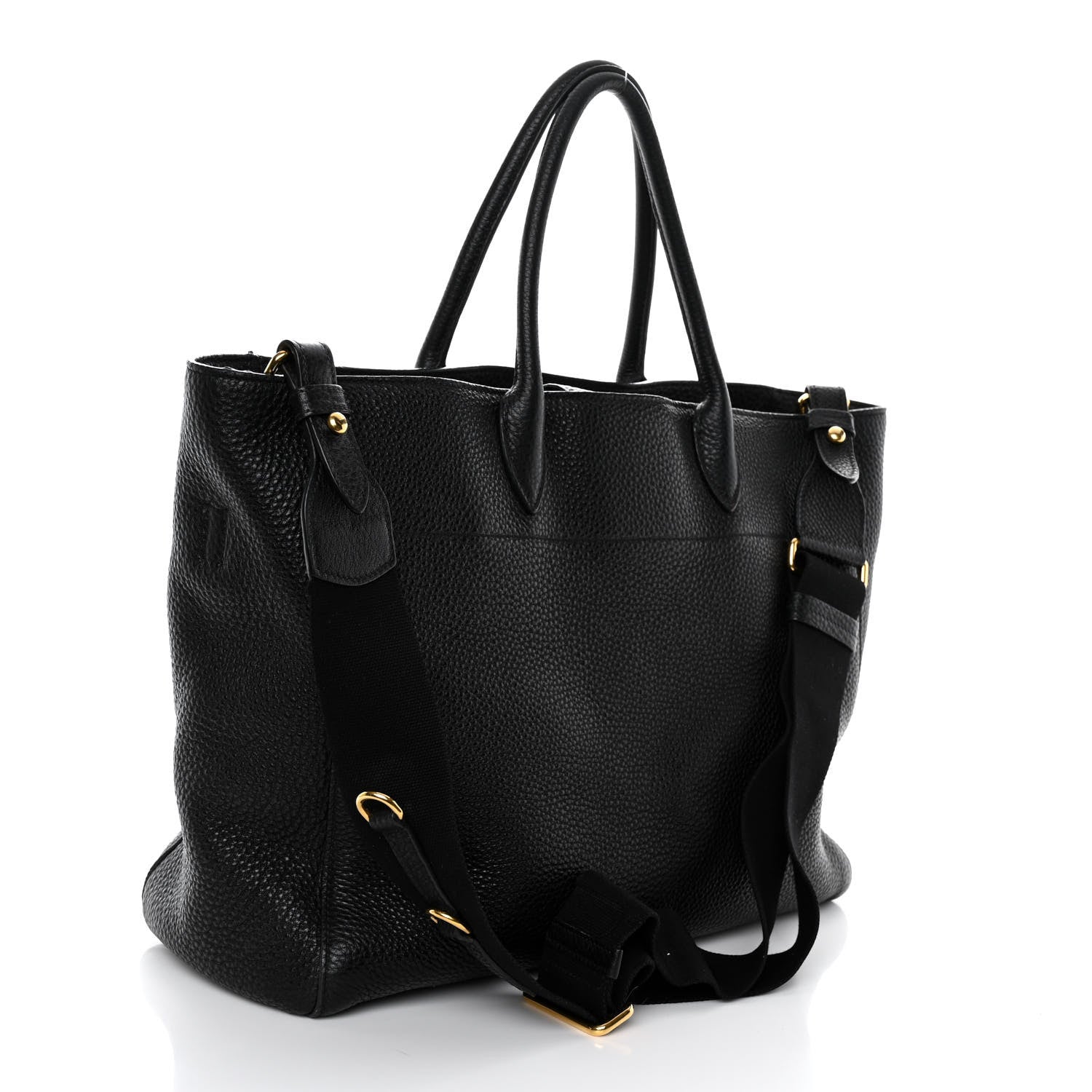 Prada Vitello Phenix Tote Black 3 of 11